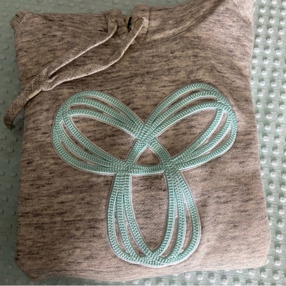 🎉2/25$ Aritzia-TNA Hoodie with baby blue accents - Picture 3 of 3